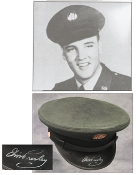 Elvis Presley - 1960 Elvis Presely G.I. Blues Signed Prop Hat