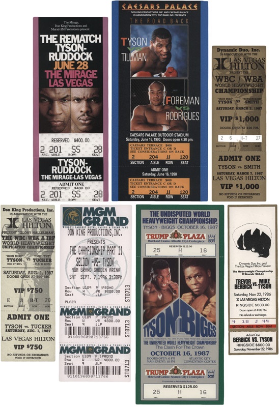 Muhammad Ali & Boxing - Mike Tyson Boxing Full Tickets (7)