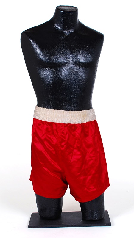 - 1970's Muhammad Ali Traing Worn Trunks with Dundee Label