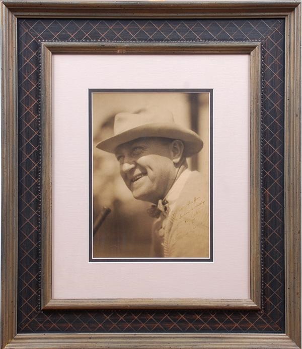 Baseball Autographs - Beautiful Ty Cobb Signed Oversized Photograph