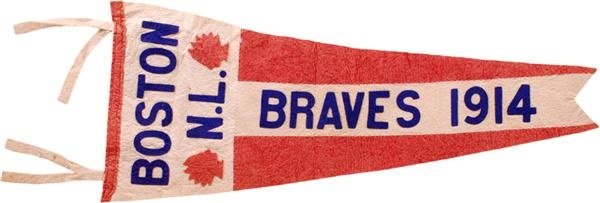 - 1914 Boston Braves Large Pennant