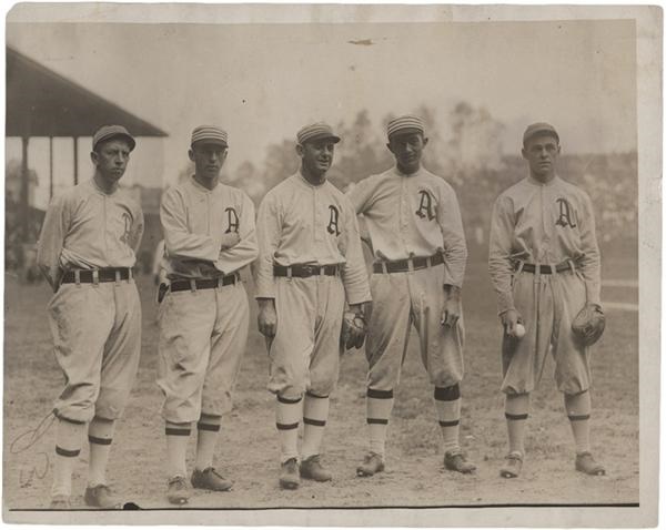 Philadelphia Athletic's Infield 1913 World Series Photo by Underwood