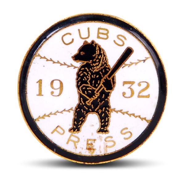 Ernie Davis - 1932 Chicago Cubs Press Pin