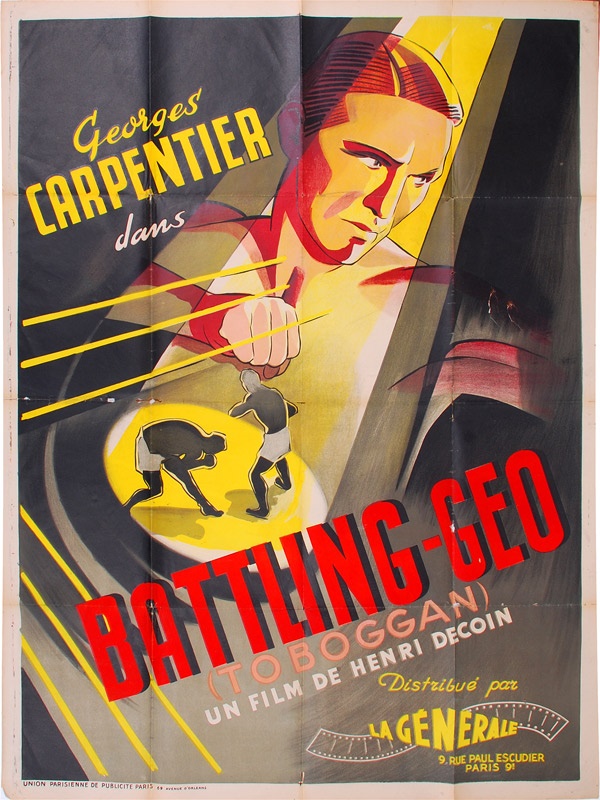 - Georges Carpentier "Battling Geo" Three Sheet Movie Poster