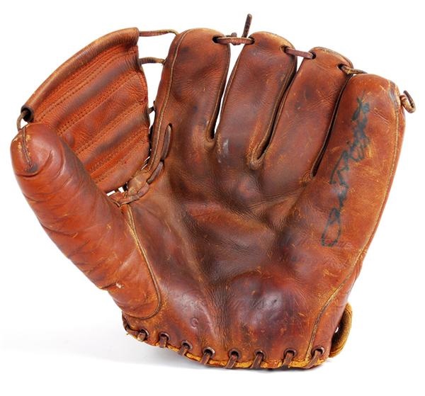 NY Yankees, Giants & Mets - Phil Rizzuto Signed Game Used Glove