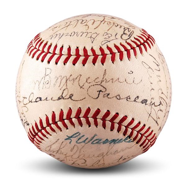 1940 National League All Star Team Signed Baseball