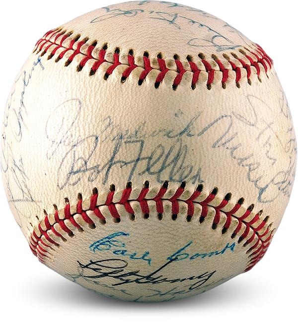 Baseball Autographs - Hall of Fame Signed Baseball with Stengel and Frankie Frisch