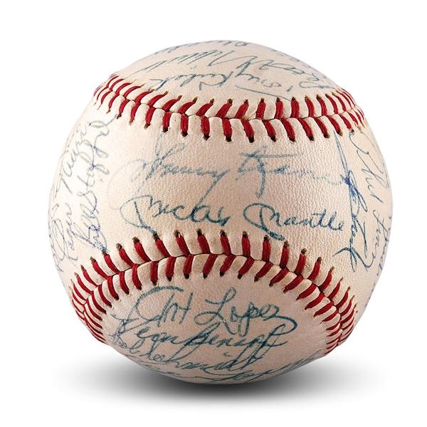 Baseball Autographs - 1964 New York Yankees AL Champions Team Signed Baseball