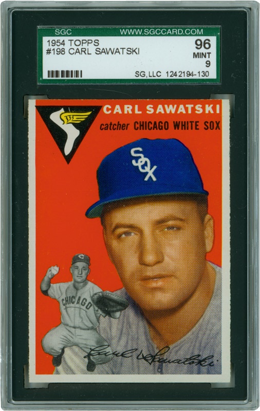 Baseball and Trading Cards - 1954 Topps #198 Carl Sawatski SGC 96 MINT 9