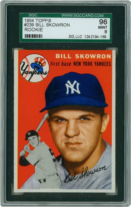 - 1954 Topps #239 Bill Skowron Rookie SGC 96 MINT 9