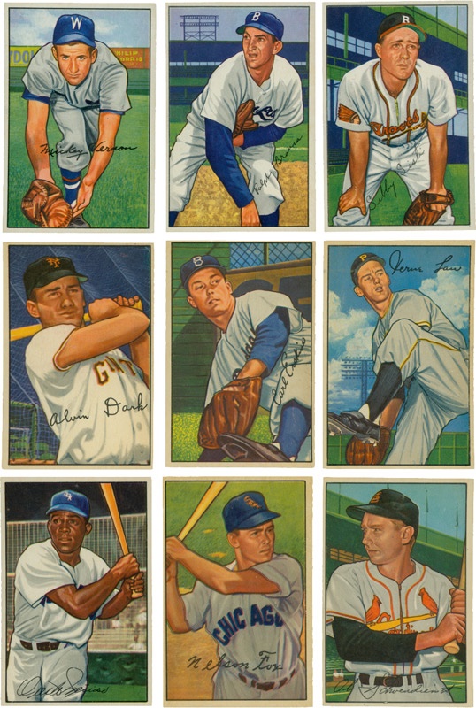 - 1952 Bowman Baseball Cards (265)