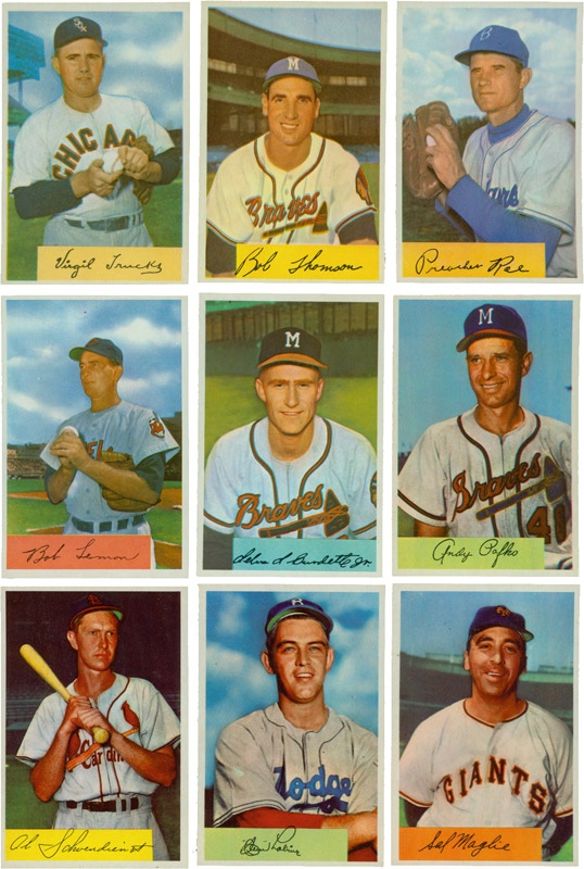 - 1954 Bowman High Grade Baseball Cards (431)