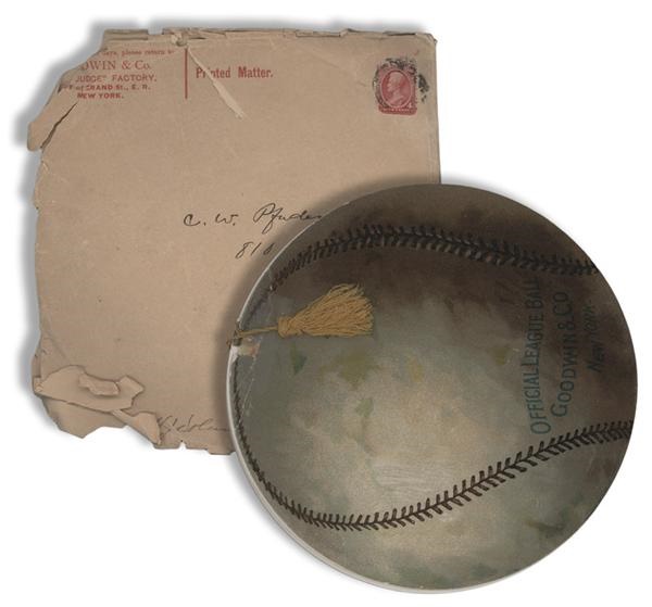 Baseball and Trading Cards - 1888 Goodwin and Company Round Album with Original Mailing Envelope