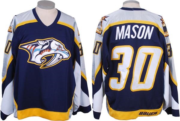 Game Used Hockey - 1998-99 Chris Mason Nashville Predators Game Worn Jersey
