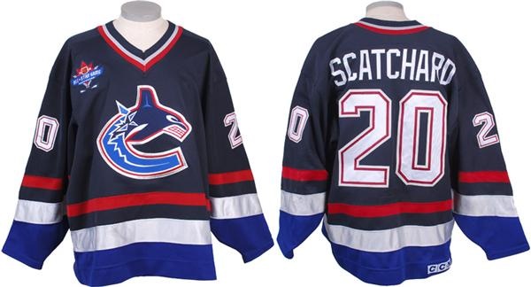 1997-98 Dave Scatchard Vancouver Canucks Game Worn Jersey