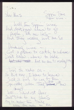 - Jimi Hendrix Handwritten Lyrics