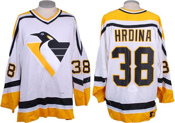 Game Used Hockey - 1998-99 Jan Hrdina Pittsburgh Penguins Game Worn Jersey
