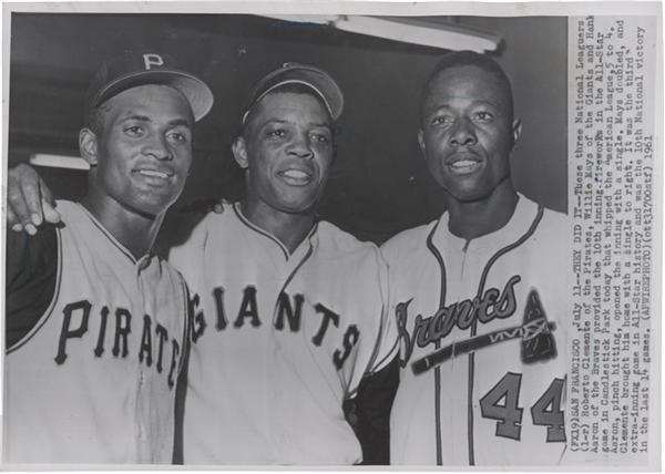 - The Big Three: Mays, Aaron and Clemente