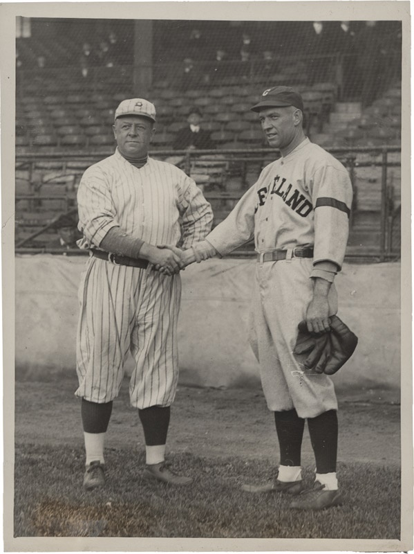 Wilbert Robinson and Tris Speaker at the 1920 World Series