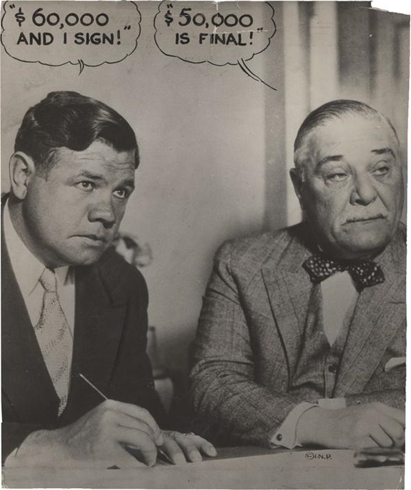 Babe Ruth and Lou Gehrig - Ruth and Ruppert Fight it Out