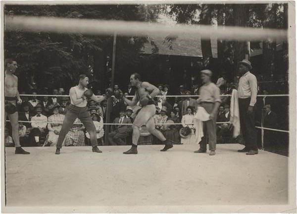 Jeffries in Training with Jim Corbett (1910)