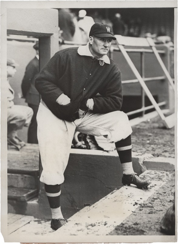 Walter Johnson Leads from the Dugout (1929)