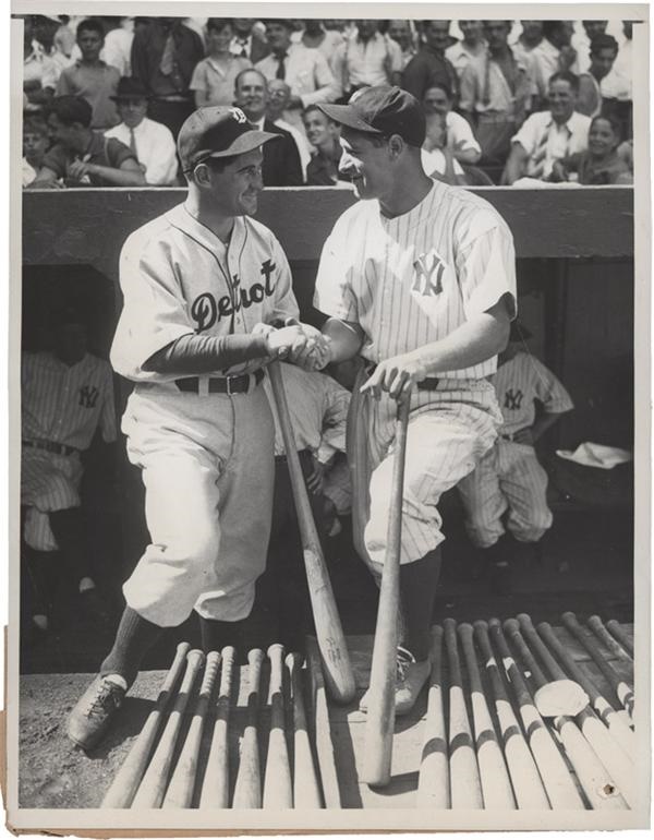 Babe Ruth and Lou Gehrig - Gehrig and Cochrane (1936)