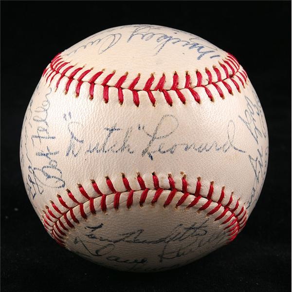 - 1967 Yankee Stadium Old-Timers Day Signed Baseball