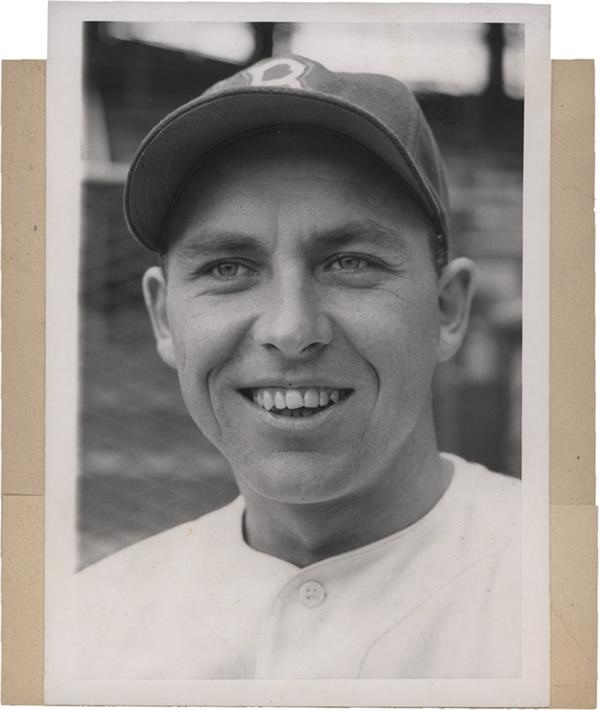 Memorabilia Baseball Photographs - Singles - Gil Hodges Hits Four Home Runs Wire Photo (1950)