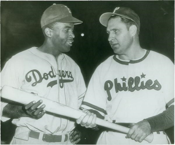 Jackie Robinson hits a home run Photograph by Vintage Collectables