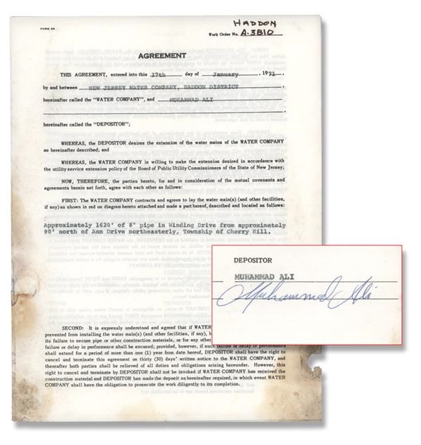 - Muhammad Ali Signed Contract