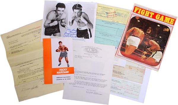 Muhammad Ali & Boxing - Rocky Marciano Document Collection