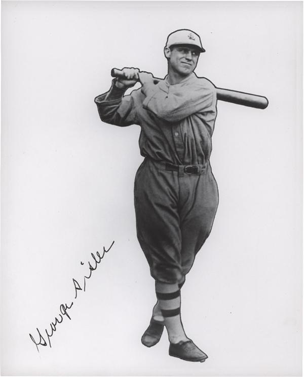 Autographs Baseball - George Sisler Signed 8 x 10
