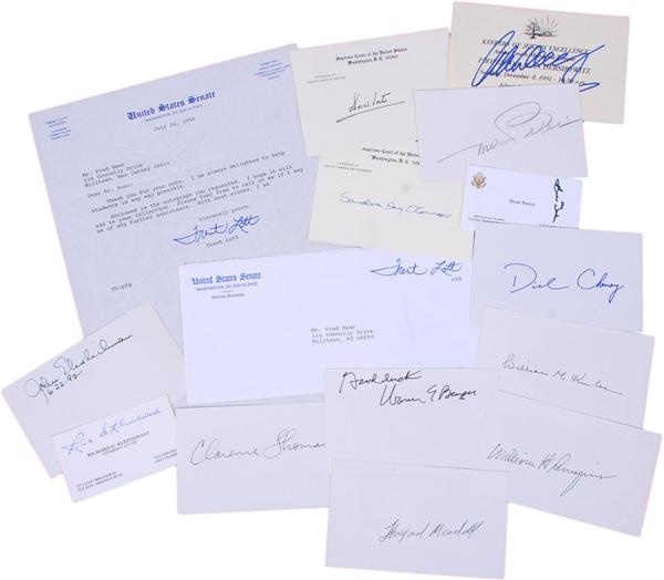 Watergate, Politician, Supreme Court Justice, Famous Lawyer Autograph Collection (100+)