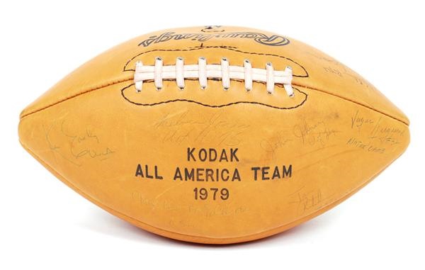 1979 Kodak All-America Team Signed Football