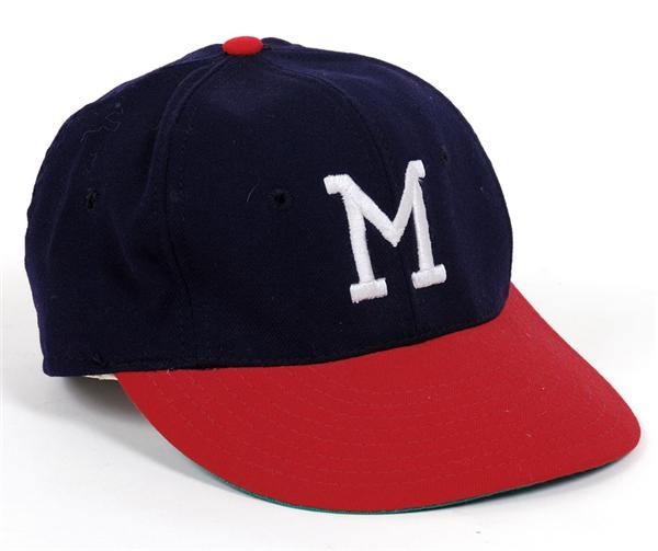Hank Aaron Signed Milwaukee Braves Baseball Cap