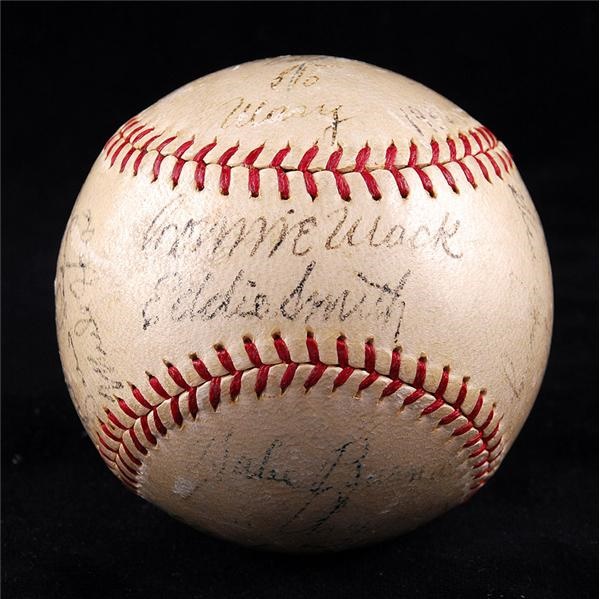 Autographs Baseball - 1938 Philadelphia Athletics Team Signed Baseball