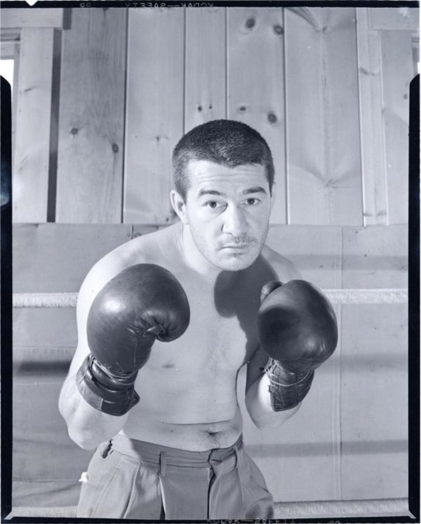 Memorabilia Boxing - Rocky Marciano and Rocky Graziano Original Photographic Negatives by Ozzie Sweet (43)