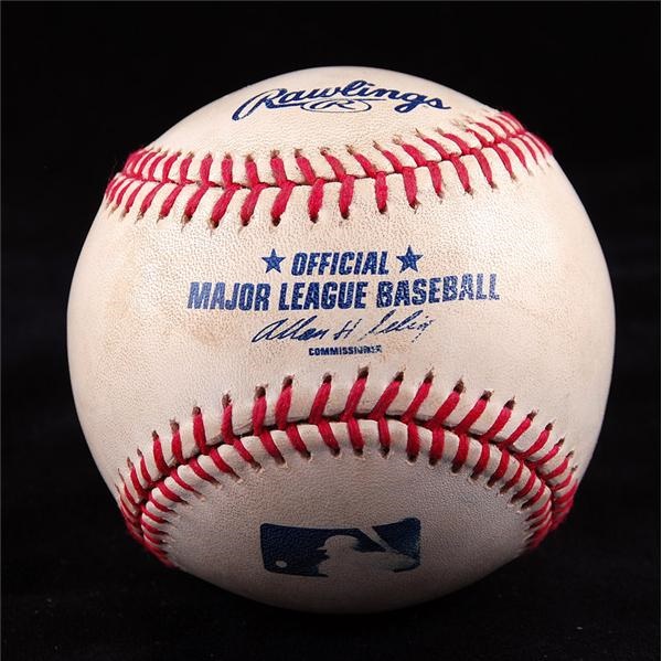 Baseball Memorabilia - 2002 Luis Gonzalez Homerun Ball-Splash Ball