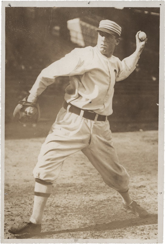 Memorabilia Baseball Photographs - Singles - 1914 Eddie Plank World Series Photograph