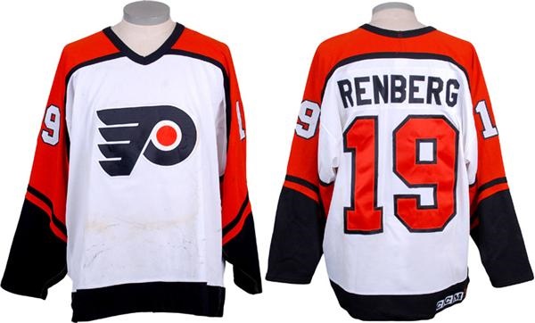 Game Used Hockey - 1993-94 Mikael Renberg Philadelphia Flyers Game Worn Jersey