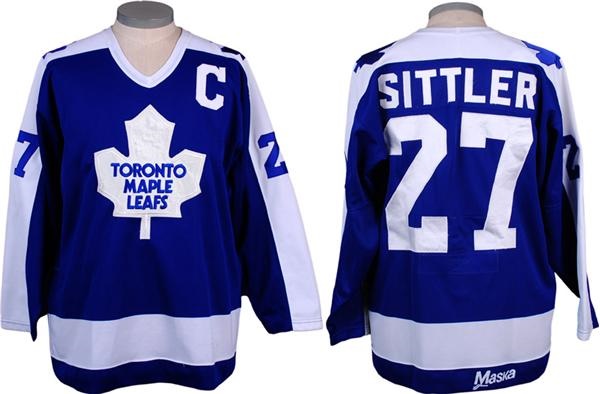 Darryl Sittler Autographed Blue Toronto Jersey