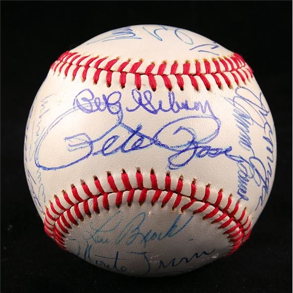 Autographs Baseball - Baseball Signed by (19) Hall of Famers UDA