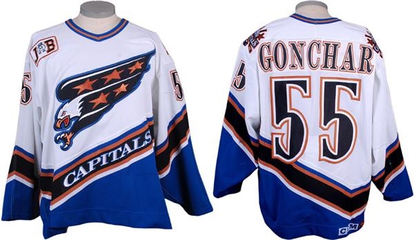 Game Used Hockey - 1997 Sergei Gonchar Washington Capitals Set 2 Game Issued Jersey