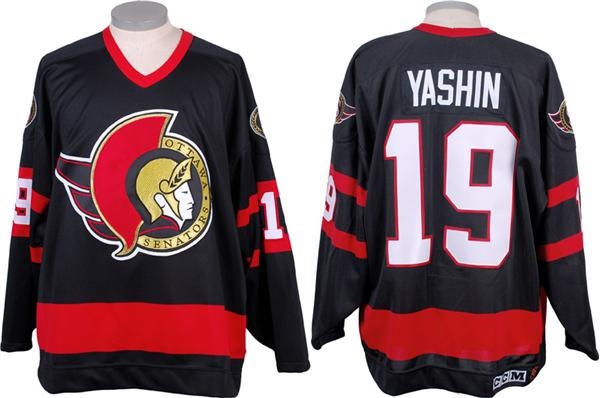 Game Used Hockey - Circa 1994 Alexei Yashin Ottawa Senators Game Issued Jersey