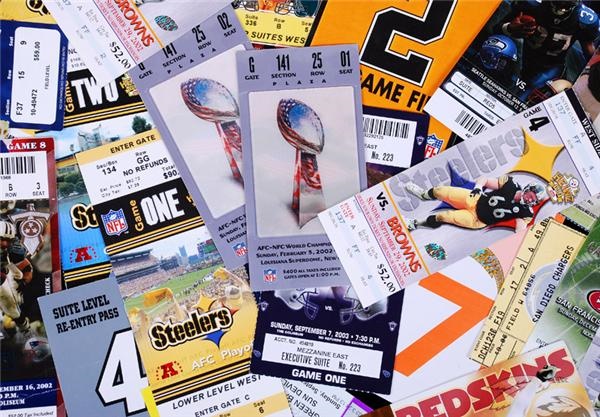 Super Bowl, Play-Off & Regular Season NFL Football Tickets & Passes (128)