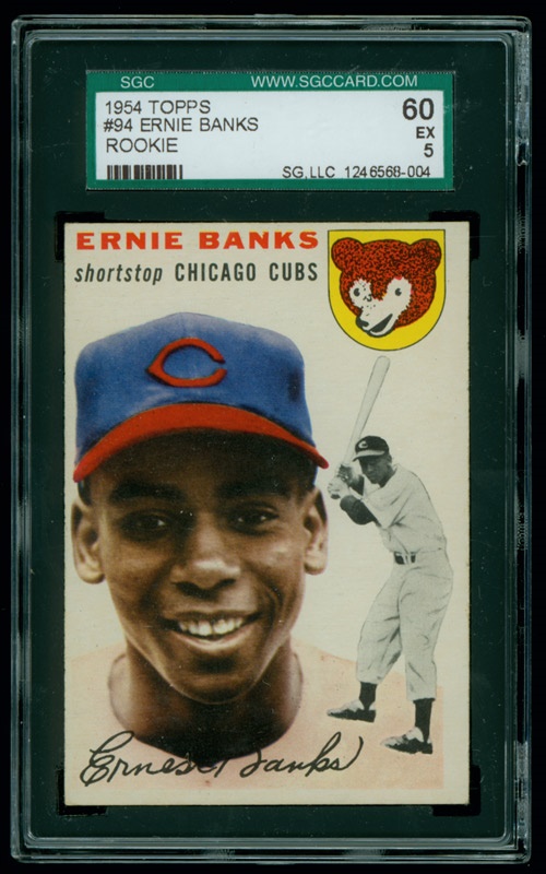 Cards BAseball Post 1930 - 1954 Topps Ernie Banks SGC 60