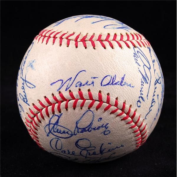 Autographs Baseball - 1954 Brooklyn Dodgers Team Signed Baseball