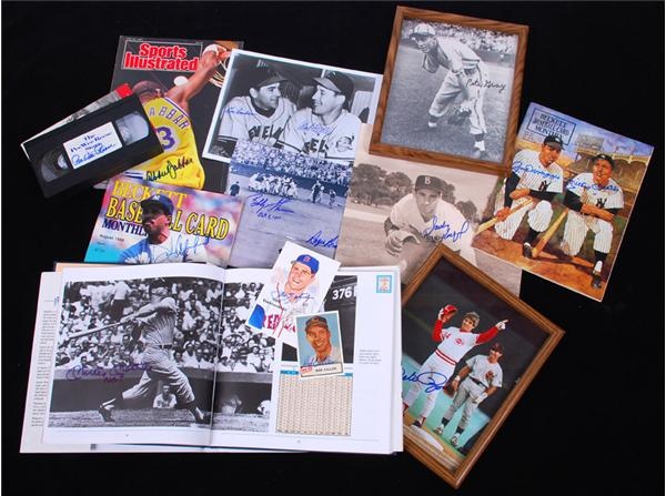 Autographs Baseball - Large Collection of Hall of Famer autographed items (40+)