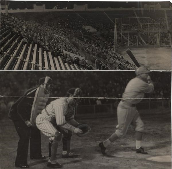 Memorabilia Baseball Photographs - Singles - 1st Night Baseball Game in San Francisco PCL Baseball Oversized Photo (1931)